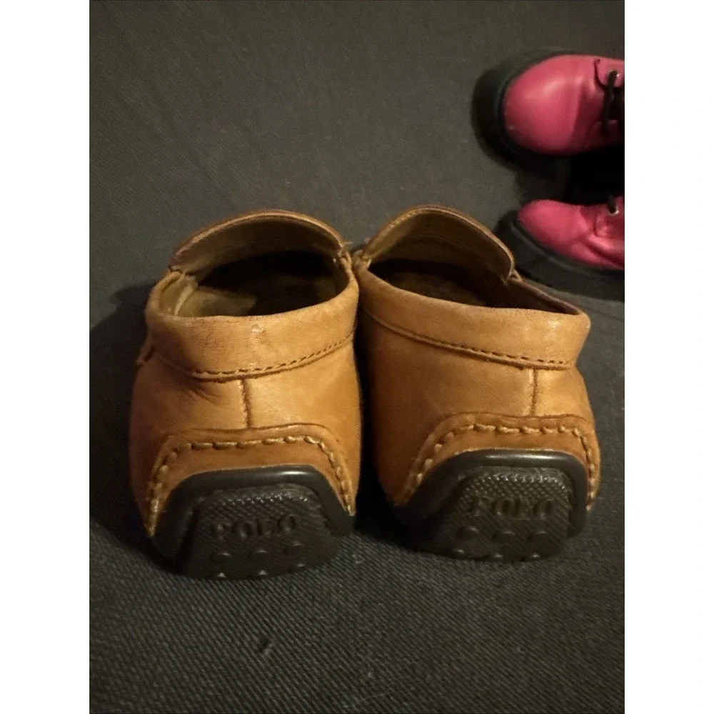polo ralph lauren Loafers Men Size 8 D Brown Leather